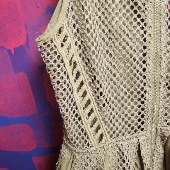 Mesh army green dress - Picture 3 of 4